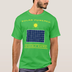 太陽の再生可能エネルギー Tシャツ