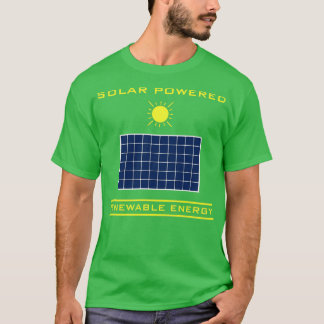 太陽の再生可能エネルギー Tシャツ