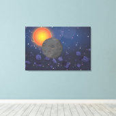 太陽の制 キャンバスプリント (インサイチュ (ウッドフロア))