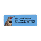 太陽の北フリッカーの木ペッカー ラベル (正面)