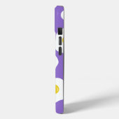 太陽の卵 パープル iPhone 15 カバー (裏面 / 左)