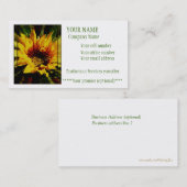 太陽の名刺の暖かさ 名刺 (正面/裏面)