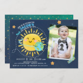 太陽の周りを初めてのライド 招待状 (正面/裏面)