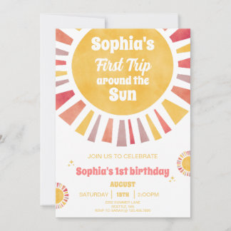 太陽の周りを初めての旅のお誘い 招待状