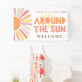 太陽の周りを初めての旅 誕生日 ウェルカム バックドロップ 横断幕 (インサイチュ)