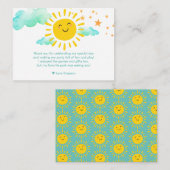 太陽の周りを初めて回るお礼のカード ノートカード (正面/裏面)