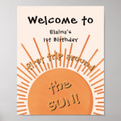 太陽の周りを初めて回るお誕生日おめでとう(1歳) ポスター (正面)