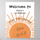 太陽の周りを初めて回るお誕生日おめでとう(1歳) ポスター (正面)
