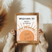 太陽の周りを初めて回るお誕生日おめでとう(1歳) ポスター