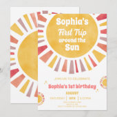 太陽の周りを初めて回るお誘い 招待状 (正面/裏面)