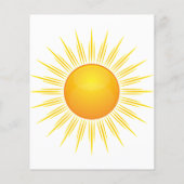 太陽の周りを初めて回る誕生日お礼カード (裏面)