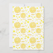 太陽の周りを初めて回る誕生日招待状 – 和 招待状 (裏面)