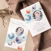 太陽の周りを初めて回る誕生日 招待状