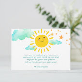 太陽の周りを初めて回る サンキューカード (スタンド正面)