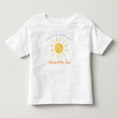 太陽の周りを初めて回る 1歳の誕生日 トドラーTシャツ (正面)