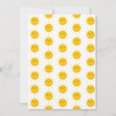 太陽の周りを初めて回る 1歳の誕生日 招待状 (裏面)