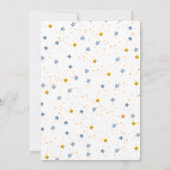 太陽の周りを初めて回る 1歳の誕生日 招待状 (裏面)