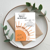 太陽の周りを初めて回る 1歳の誕生日 招待状