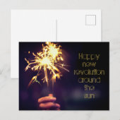 太陽の周りを楽しく一周してね ポストカード (正面/裏面)