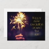 太陽の周りを楽しく一周して ポストカード (正面/裏面)