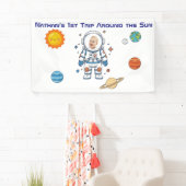 太陽の周りを1周した誕生日 フォト付き 横断幕 (インサイチュ)