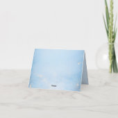 太陽の周りを1周 初めての誕生日ありがとう サンキューカード (裏面)