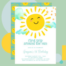 太陽の周りを1周 初めての誕生日パーティー 