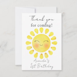 太陽の周りを1周 初めての誕生日 お礼 サンキューカード