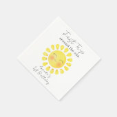 太陽の周りを1周 初めての誕生日  スタンダードカクテルナプキン (角)