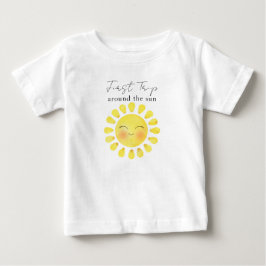 太陽の周りを1周 初めての誕生日 ベビーTシャツ