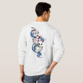 太陽の呼吸マスク戦士Tシャツ - 鬼狩りのスタイル Tシャツ (裏面フル)