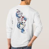 太陽の呼吸マスク戦士Tシャツ - 鬼狩りのスタイル Tシャツ (裏面)