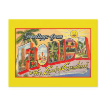 太陽の国フロリダからのヴィンテージ挨拶