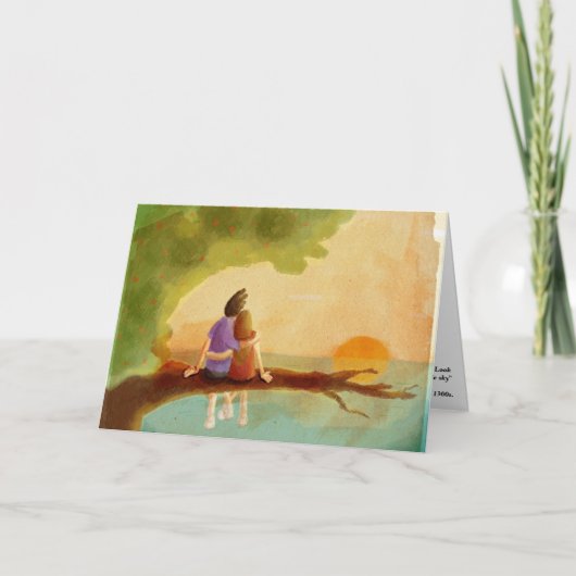 太陽の地球へのカード カード (正面)