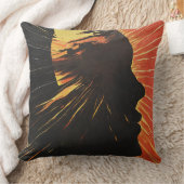 太陽の変化 | 形而上学的顔アート クッション (ブランケット)