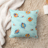 太陽の夏プールパーティーおもしろい クッション (ブランケット)