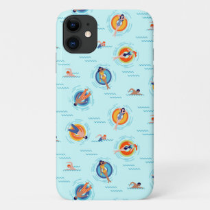 太陽の夏プールパーティーおもしろい iPhone 11 ケース