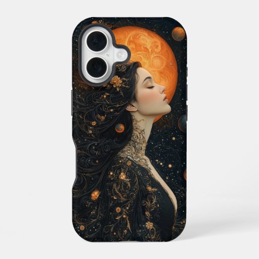 太陽の夢想家 iPhone 16ケース (裏面)