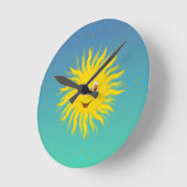 太陽の太さ ラウンド壁時計 (傾斜)