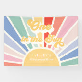 太陽の太陽の中の1つ太陽の太陽の下にミュート虹 横断幕 (横)