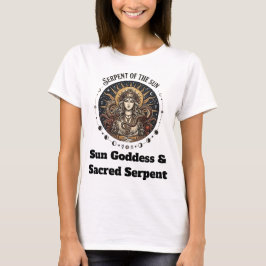 太陽の女神と聖なる蛇 Tシャツ