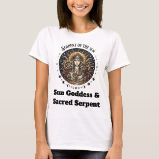 太陽の女神と聖なる蛇 Tシャツ