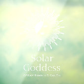 太陽の女神 ガール スプレータンニング サロン 窓用シール ウィンドウサイン (シート3)