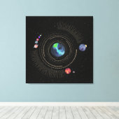 太陽の女 キャンバスプリント (インサイチュ (ウッドフロア))