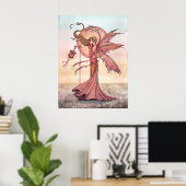 太陽の妖精 ファンタジーアートプリント ポスター (ホームオフィス)
