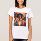 太陽の姉妹：パワー、ユニティ、光 Tシャツ (正面)