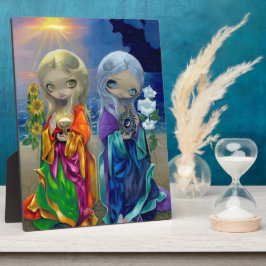 「太陽の子と月の子」の額 フォトプラーク