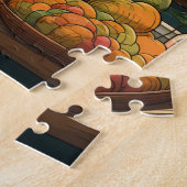 太陽の子猫のバスケットのパズル ジグソーパズル (側面)