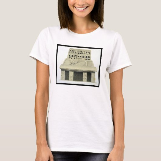 太陽の寺のファサード、パレンケ、プレート2 Tシャツ (正面)