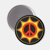 太陽の平和サイン マグネット (正面/裏面)